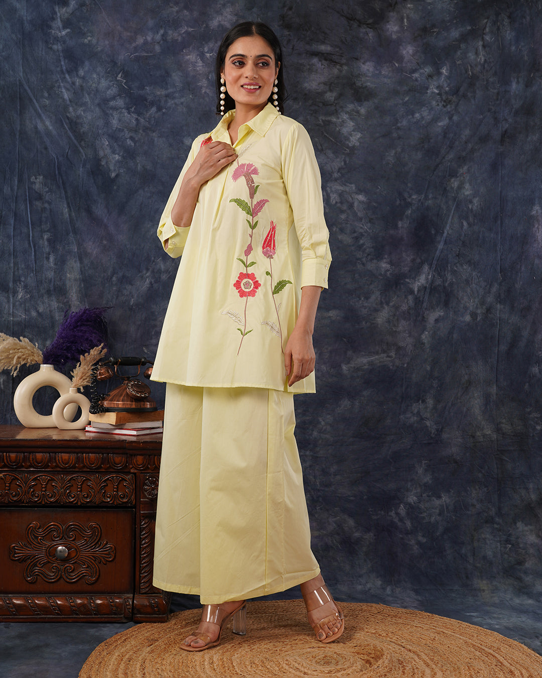 Soft Pastel Lemon Co-Ord Set