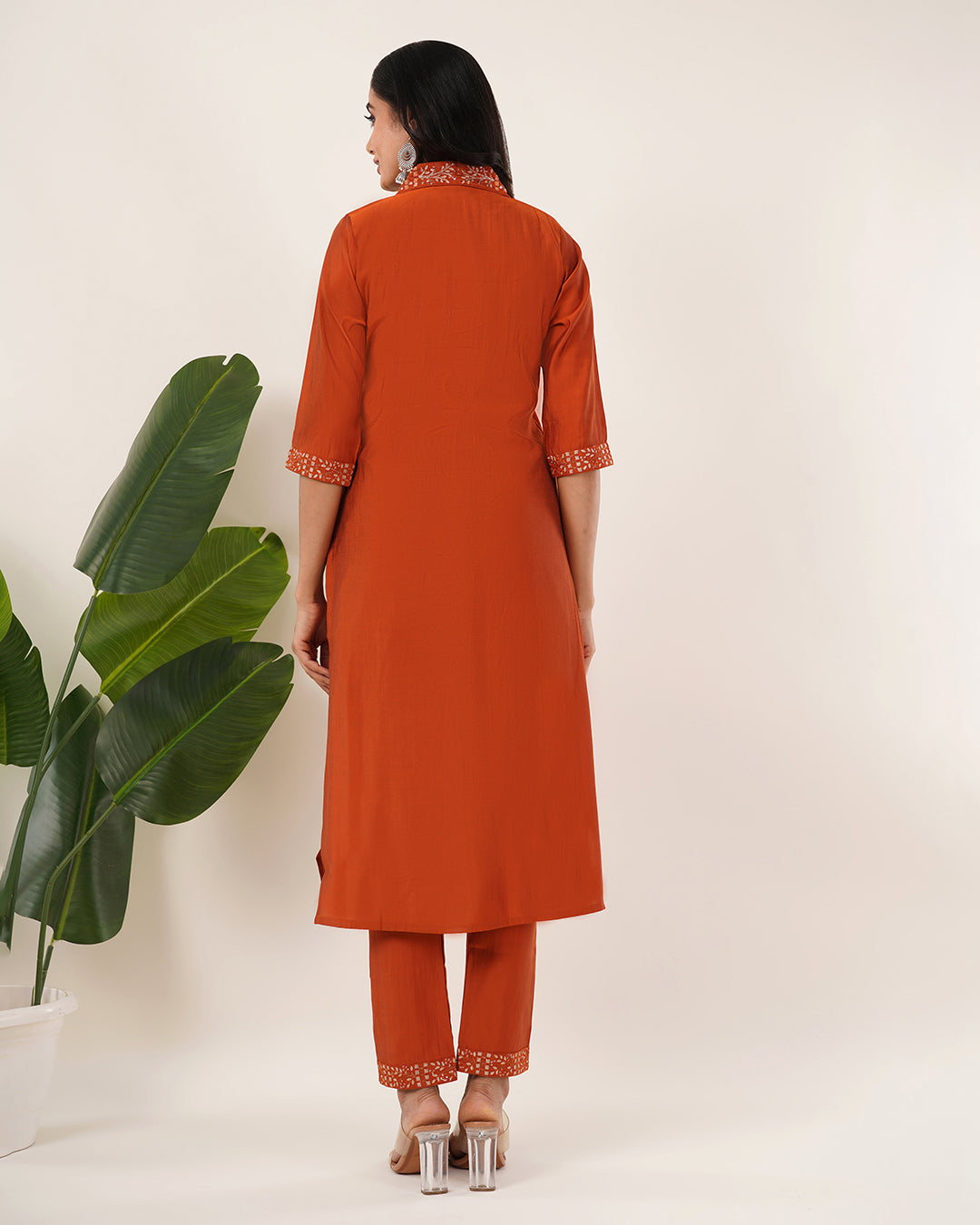 Rust Orange Flary 3Pcs Set